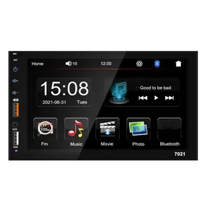 Touch Screen Car Stereo, 7 Inch Android Auto Car Stereo with Rear Camera, Bluetooth-compatible FM Mirror Link Car Audio Player, Car Video Players