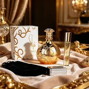 NYLA Premium Arabian Perfume Gift Set | Full Size+Travel Roll-On Oriental Woody Floral EDP