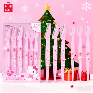 Miniso Hello Kitty Eyebrow Trimmer Set, Eyebrow Facial Trimmer, Precision Brow Shaping Tool, Easy Design, Suitable for Beginners & Professionals, Christmas Gift