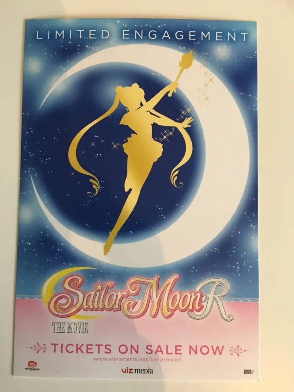 SAILOR MOON THE MOVIE D/S Original Movie Postcard 4"x6" 2017 Rare Anime
