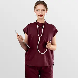 EADFLIE Sleeveless Scrub Tops for Women | Stretchy V-Neck Loose Fit Nursing Uniform | 2 Pocket Medical Scrubs |  Comfy Workwear. tiktokshopspringglowup