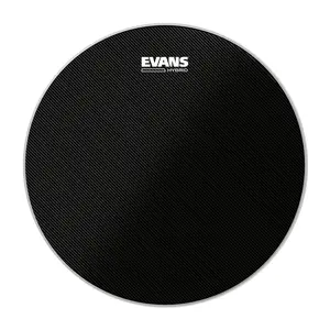 Evans Hybrid Black Marching Snare Drum Head, 14 Inch
