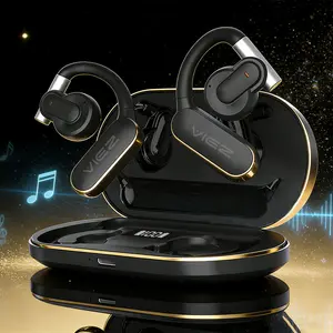 【Christmas Promotion】VIEZ -NEW Wireless Earbuds Bluetooth Headphones Playback Ear Buds Power Display with Noise Canceling Mic Headsets for Sports Workout Running Black Audio Electronic