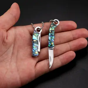 Keychain pocket knife, high-quality stainless steel pocket knife, portable travel knife, mini pocket knife, mini folding knife, mini folding knife edc outdoors  knife