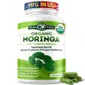Moringa Powder Capsules Organic - Pura Vida Moringa Leaf. Energy, Metabolism, & Immune Support. 120ct. 500mg Caps. Supplement Healthcare