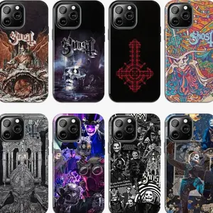 8 Styles Ghost Band Phone Case, Compatible with iPhone X, 11, 12, 13, 14, 15, 16, 17 & more