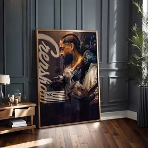 [Sale off up to 65%][Free Ship][No Frame] Nipsey Hussle Music Poster, Crenshaw wall art, Hip Hop