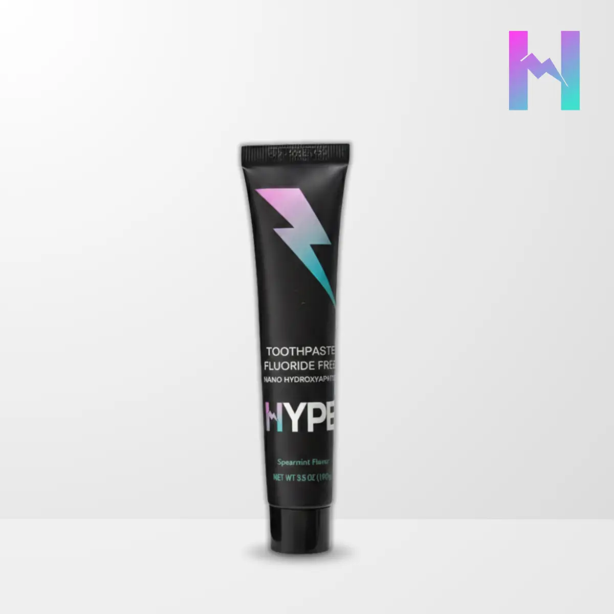 HYPE Toothpaste - Mint - Full Single - Fluoride-Free Formula with Nanohydroxyapatite for Strong Enamel & Fresh Breath - Intense Mint Flavor - SLS-Free & Paraben-Free - Eco-Conscious Packaging