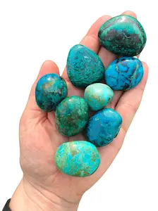 Chrysocolla Tumbled Stone - Polished Chrysocolla Crystal from Peru