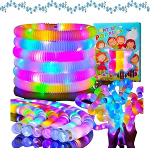 24 Pcs Light Up Party Favors for Kids Ages 4-12 – Glow Sticks Toys for Kids, Neon LED Halloween Accessories, Birthday Goodie Bag Fillers, Classroom Prizes, Stocking Stuffers