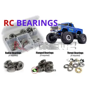 RCScrewZ Metal Shielded Bearing Kit tra131b for Traxxas BIGFOOT No. 1 XL-5 HD 1/10 Electric 2WD Monster Truck w/ USB-C Charger (36234-8) | UPG