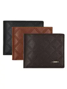 Men's Horizontal Two-Fold Wallet, Rhombus Stitching Style, Multiple Card Slots with Cash Compartment, Business Daily Use