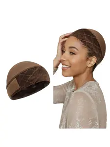 Non Slip Wig Grip Cap 2-in-1 - Velvet Gripper + Soft Cap, For Glueless/Lace Wigs, Zero Slip Even During Workouts,Breathable Soft Fabric, Protects Scalp from Wig Net, Fits Daily Wear/Concerts, Wig Grip Band