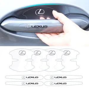 Transparent Car Door Handle Sticker, Hand Bowl Protection Decal, Fits Lexus and Other Models, Durable Automotive Accessory, Car Stickers, Car Decals