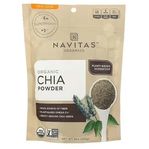 Organic Chia Hydration & Flavoring Powder, 8 oz Enhancer for Beverages