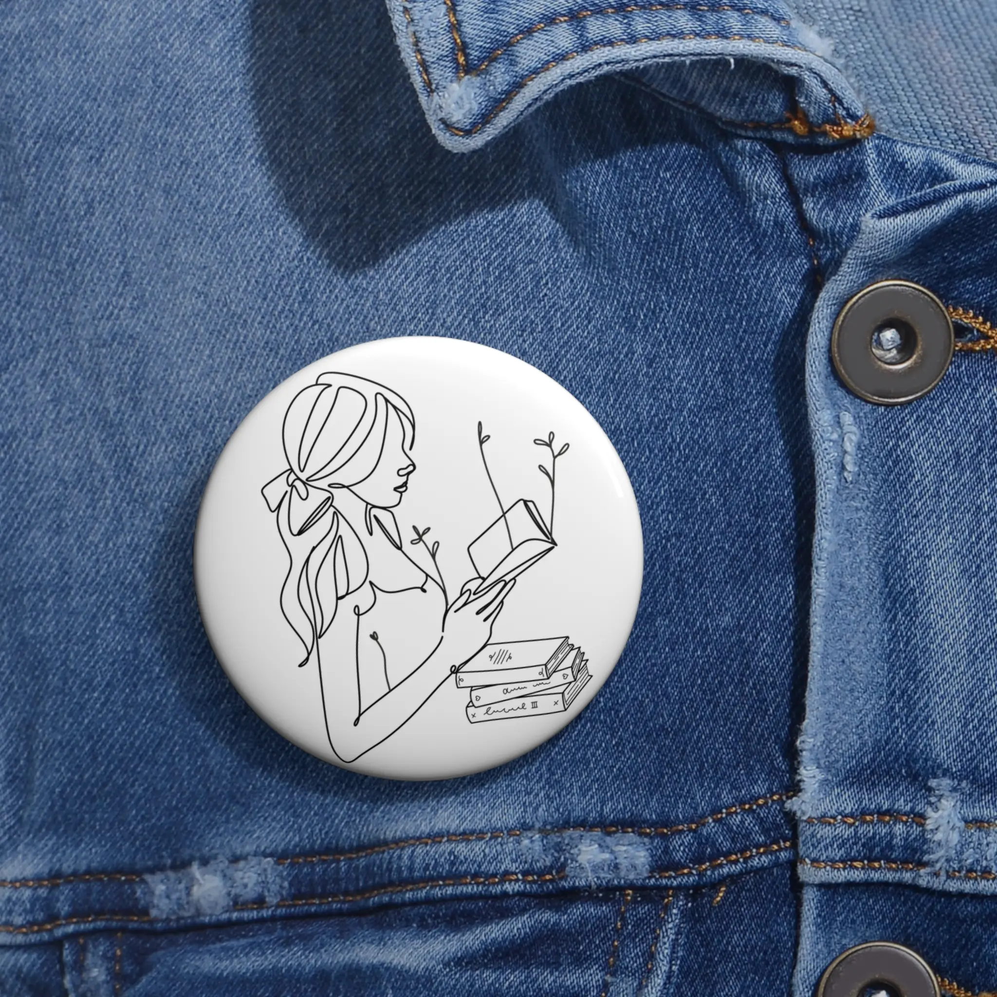 Lovely Reader Pin