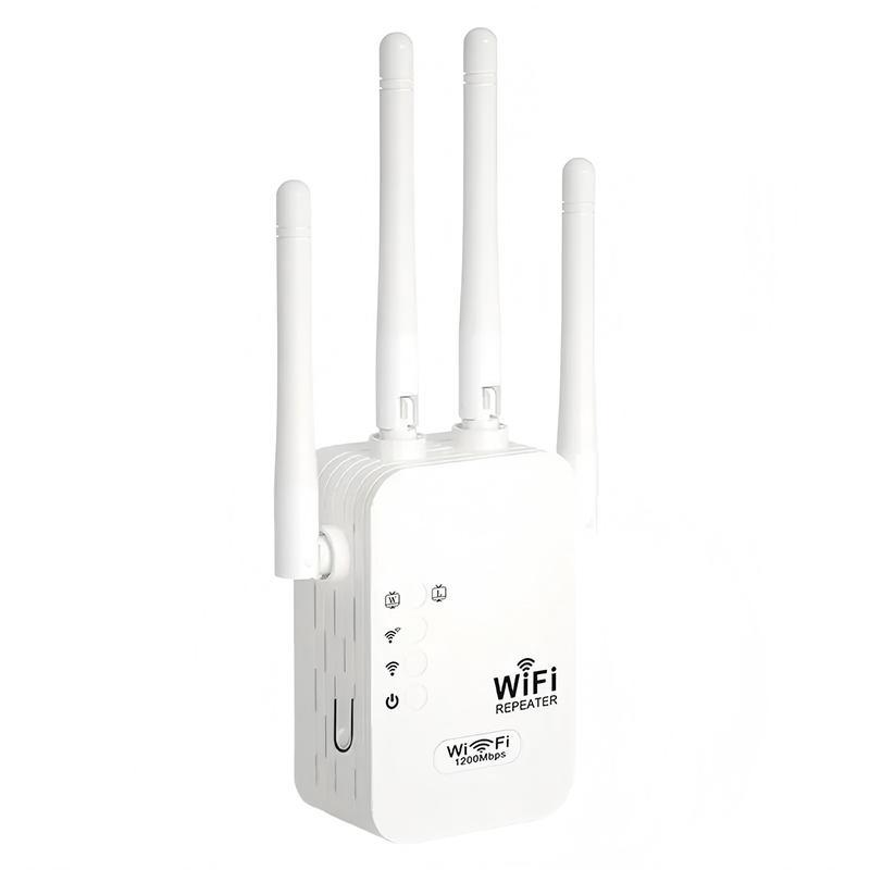 WiFi Extender 2025, 1200Mbps/300Mbps Dual Band (5GHz/2.4GHz) Signal Booster. Repeater with Ethernet Port for Home, Gifts-YY