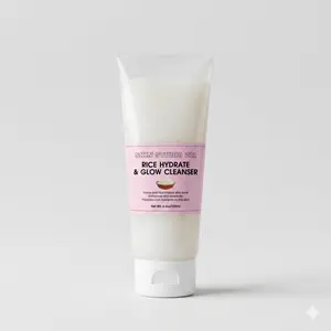 Skin Studio 211 Rice Hydrate & Glow Cleanser - Whipped Foam Brightening Cleanser (4.4oz / 130ml)