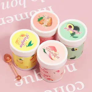 4pcs in 1, set of four strawberry cone lipsticks, ice cream cone lip balm, honey-flavored lipstick, moisturizing and hydrating