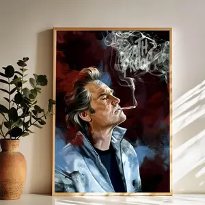 Death Proof Themed Artwork Wall Art Vintage Black and White Art Posters Funky Aesthetic Canvas Prints Retro Bar Cart Decor for Bar Bedroom