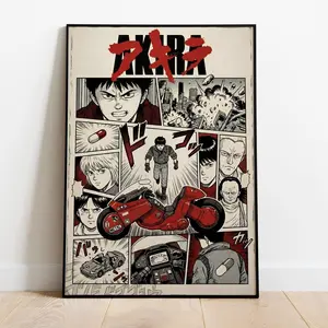 [SALE UP TO 50% + FREE SHIP] Akira Movie Poster Vintage Anime Art - Minimalist Retro Style