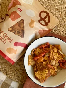 Hot Gold Crunch Snack Mix