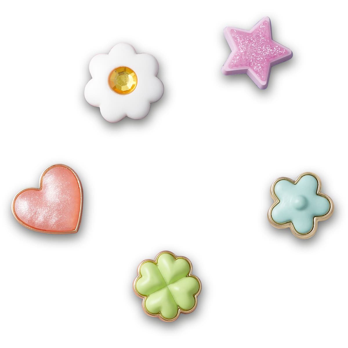 Crocs Jibbitz Tiny and Lovely Flower Shoe Charms 5-Pack