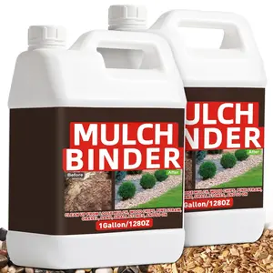 Mulch Binder for Landscaping: 2 Gallon Rock Glue for Landscaping & Gravel Binder - Max Strength, Long Lasting Hold, Permeable Adhesive to Lock Pea Gravel, Stones, Rubber Mulch & Pine Straw