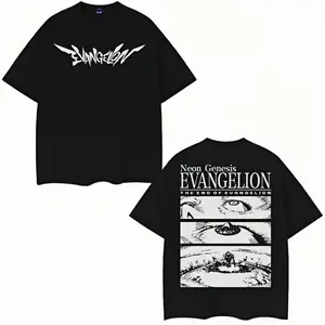 valentine shirts Neon Genesis Evangelion EVA Human Instrumentality Project Bold Graphic T-Shirt Unisex Harajuku Y2K Oversized Trendy Fan Clothing