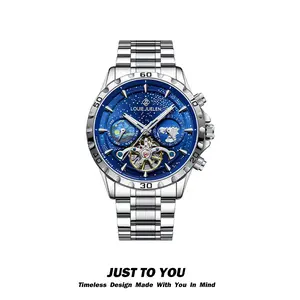 Galaxy Tourbillon Watch – Astronomical Dial, Moon Phase, Multi-Function Automatic, Stainless Steel, The Ultimate Cosmic Timepiece high-end luxury business watch