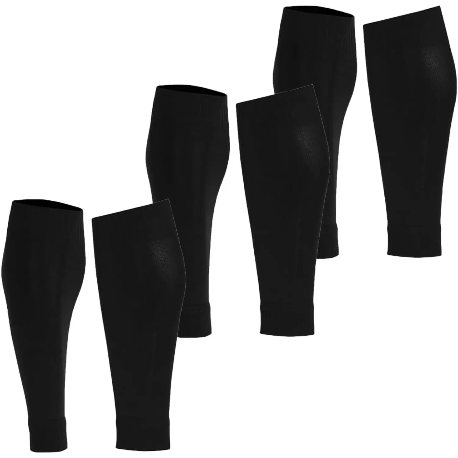 Leg Sleeve Socks for Grip Socks Alternative to Long Sports Socks Multicolor (3 Pairs)