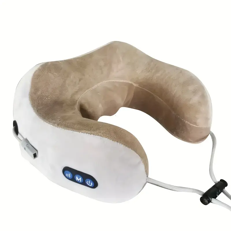 Unisex Portable Size Multifunctional Shiatsu U-Shaped Memory Foam Neck Massager, Massage Neck Machine Relaxation Aid for Home, Car (Camping & Hiking Sleeping Gear Accessory), Shiatsu Mode, U-Shape Form