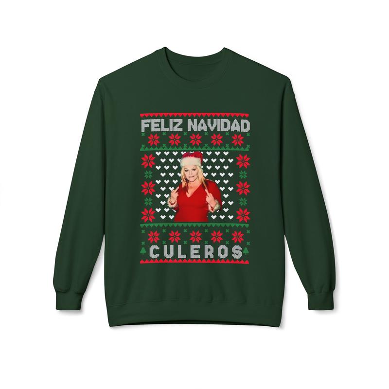[Mexico Music Tee] -  Jenni Rivera Merry Christmas, includes typography, ugly sweater, Jenni sweater, norteño singers, Christmas, Jenni sweater - Mexico Music Christmas Shirt