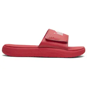 PUMA Mens X The Marathon Continues Softride Slide Casual Sandals Casual - Red