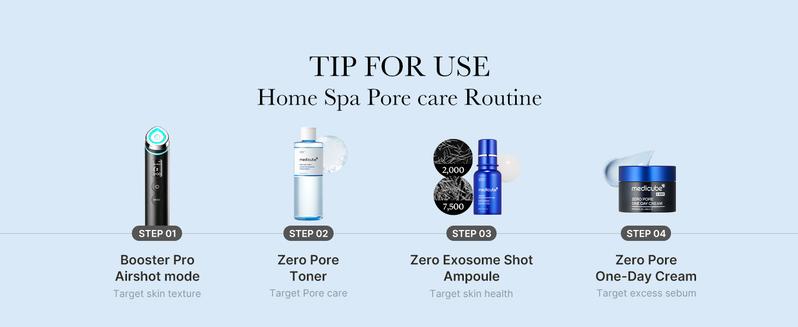 [medicube] Zero Pore Toner I Exfoliating & Hydrating Blue Bottle Water Toner with AHA, BHA, PHA, Niacinamide, and Panthenol | Korean Skin Care for Pores, Texture, Moisture Care