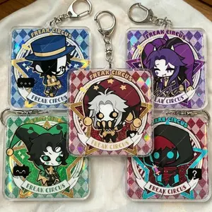 The Freak Circus Glitter Acrylic Keychain | 5-Piece Chibi Bag Charms for Fans & Collectors