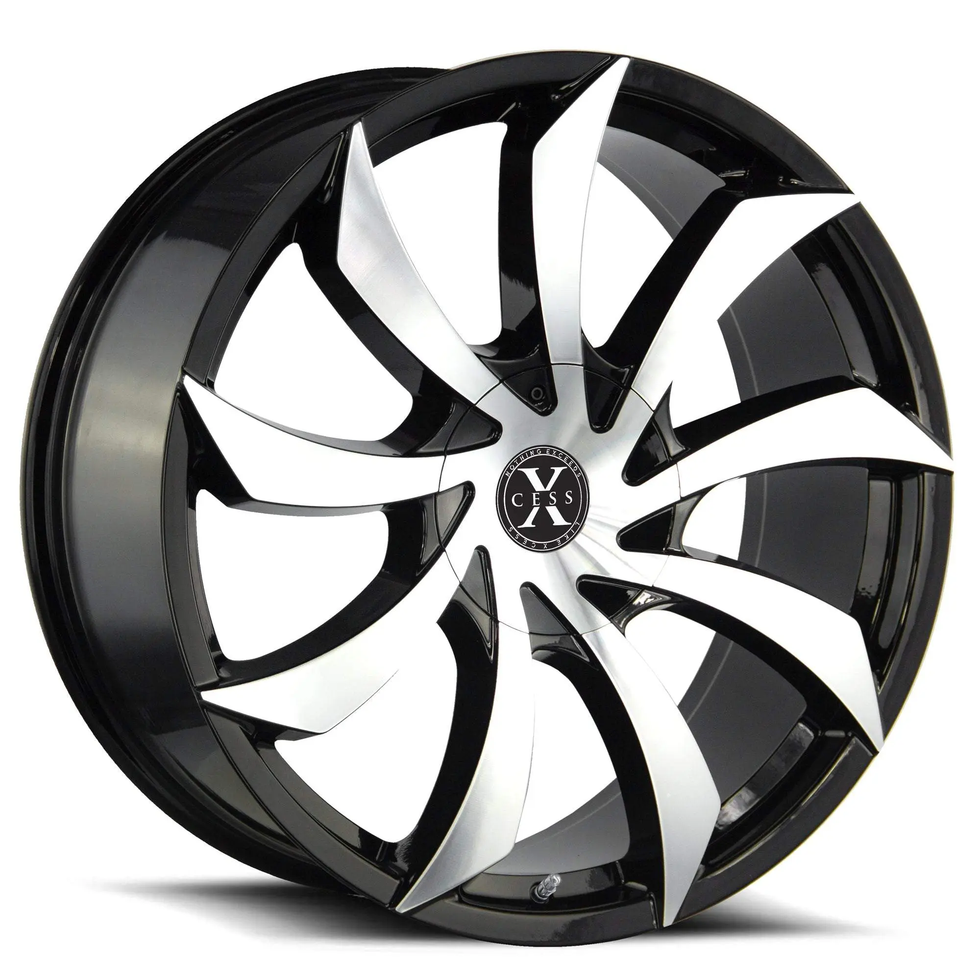 Gloss Black Machined Wheel