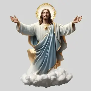 Creative Religious Jesus Sticker, Vinyl Decal for Cars, Laptops, Trucks, Motorcycles, Covers Scratches and Doors, 1pc