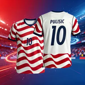 2026 United States National Home NO.10 Pulisic Short Sleeve Soccer Jersey Fans Version Breathable