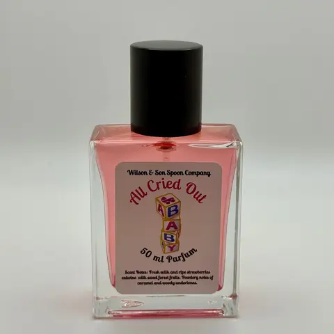 Unisex 50ml Alcohol-Based Paraben-Free Recyclable Glass Bottle Perfume - "All Cried Out" Deep Floral Scented, Aromatic Woody Gourmand Liquid Unisex Fragrance, Travel-Friendly Long-Lasting