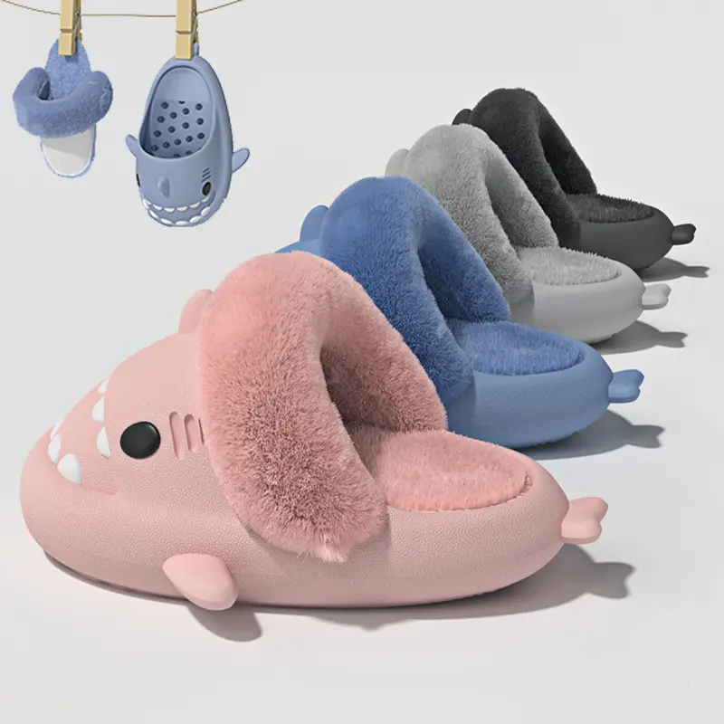 Winter Shark Slippers, House slipper, Women slipper, gift for wife