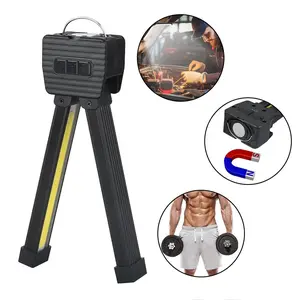 YETHKE Gym Lamp for Young Posing - 7th Gear Dimming, Magnet LED Design，Portable Magnet LED Flashlight with 180 Degree Folding Magnetic Work Light, 7th Gear Dimming，gym or outdoor lights flashlight