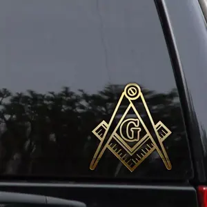 Freemason Vinyl Decal Sticker Square Window Car
