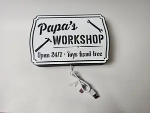 3D Printed Papa's Workshop LED Light Box
