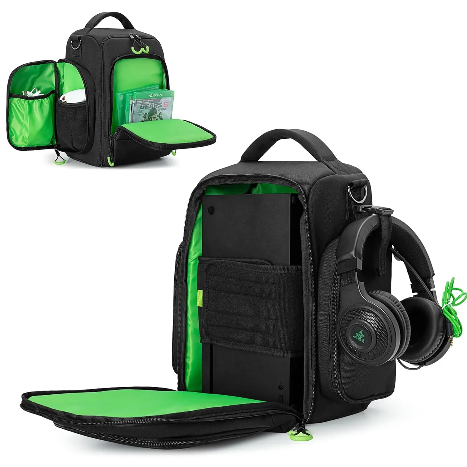 Travel Carrying Case Compatible with Xbox Series X Console, Protective Storage Carry Bag