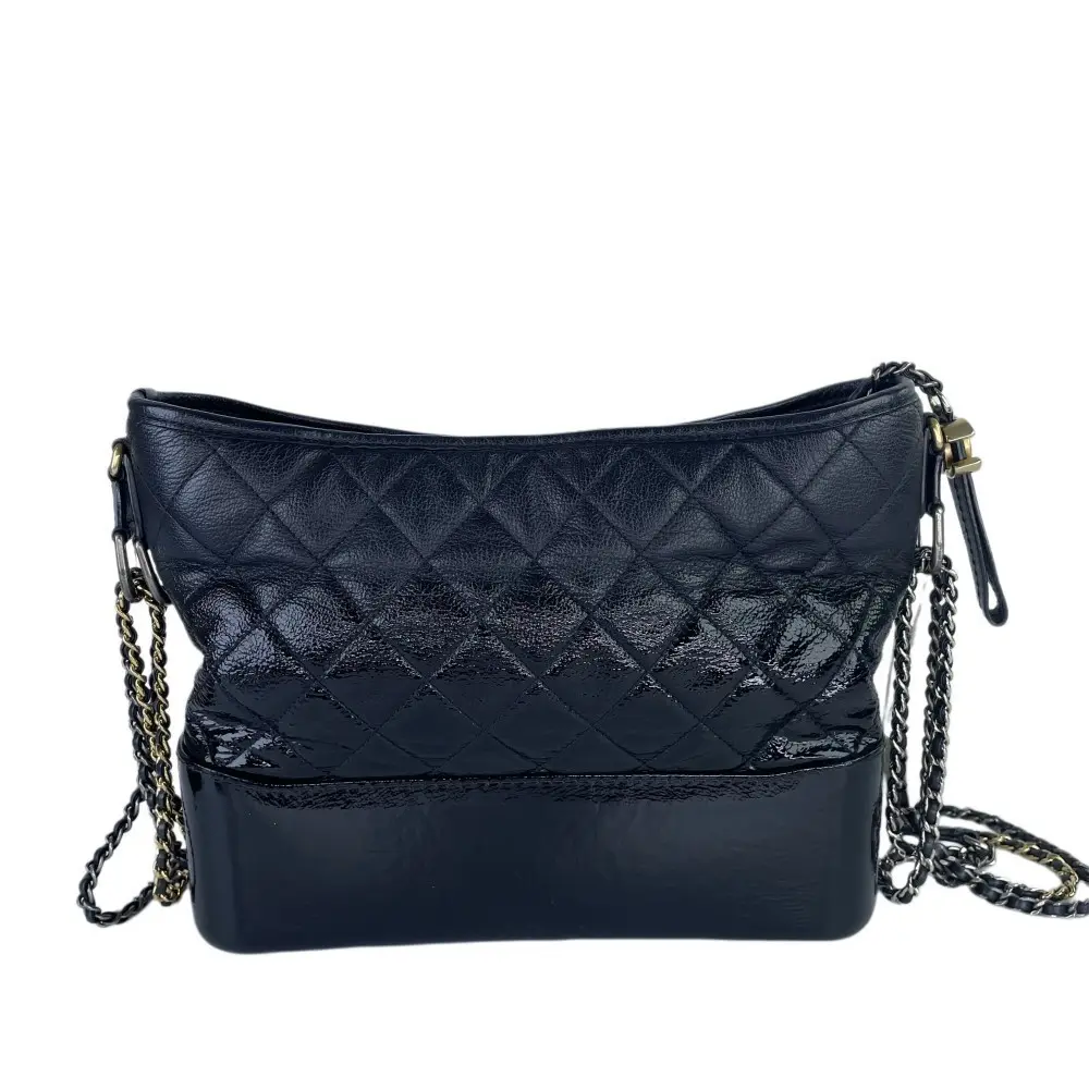 Pre-owned CHANEL 327 Gabrielle handbag, commonly known as the hobo bag.