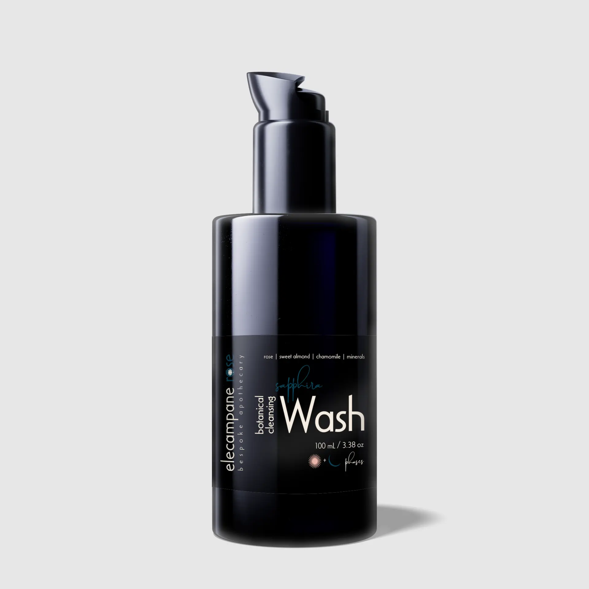 Sapphira Botanical Cleansing Wash - Gentle Moisturizing Facial Cleanser with Almond Oil, Lavender & Chamomile for Sensitive and stressed Skin - Daily Hydration for Radiant Complexion