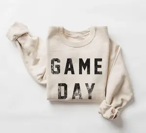 Game Day Sweatshirt - Cute Tailgating Crewneck Pullover - Football Tailgate Outfit - Cozy Sports Fan Fall Boho Unisex Crewneck Sweatshirt