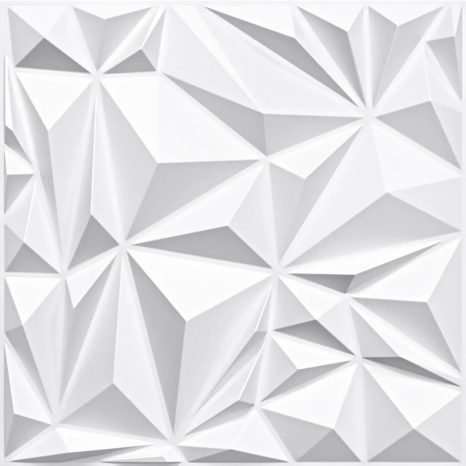 STICKGOO 12pcs Diamond Design Wall Panels for Interior Wall Decor, Decorative PVC Panels for Wall, Geometric Pattern Panels Accent Wall for Backdrop,3