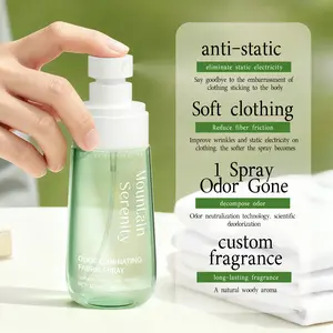 All-In-One Fabric Care Spray: Dual Odor Purification to Banish Hot Pot/Sweat Odors + Anti-Static, Wrinkle Removal & Long-Lasting Fragrance (For Clothes, Couches & Bedding)